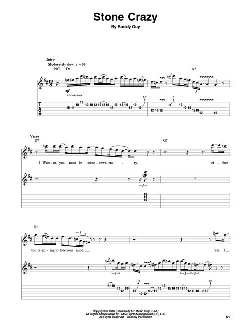 Guy, Buddy - Guitar Play-Along Vol. 183 - Book/Online Audio