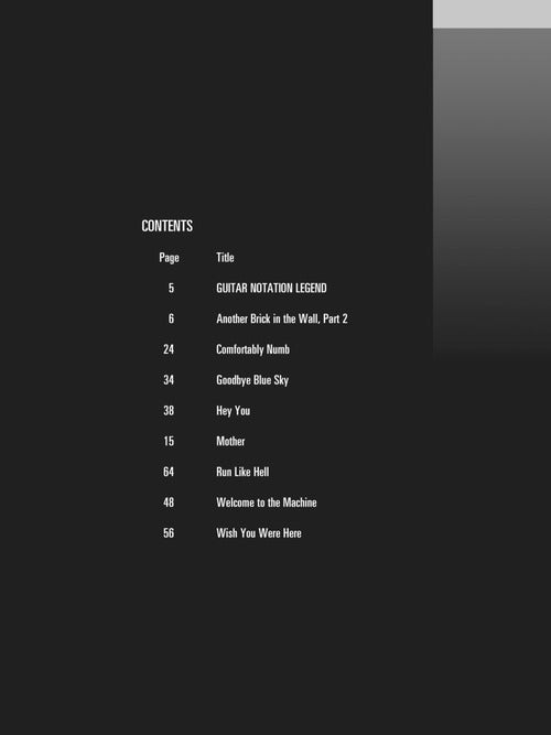 Pink Floyd - Classics - Guitar Play-Along Vol. 191 - Book/Online Audio