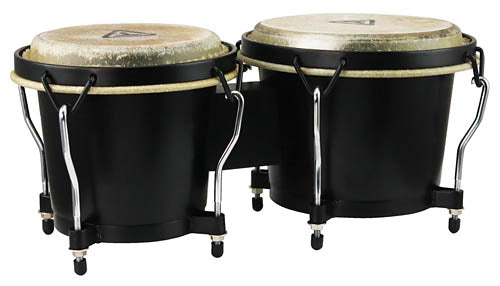 Ritmo Series Black Finish Bongos - 6 inch. & 7 inch.