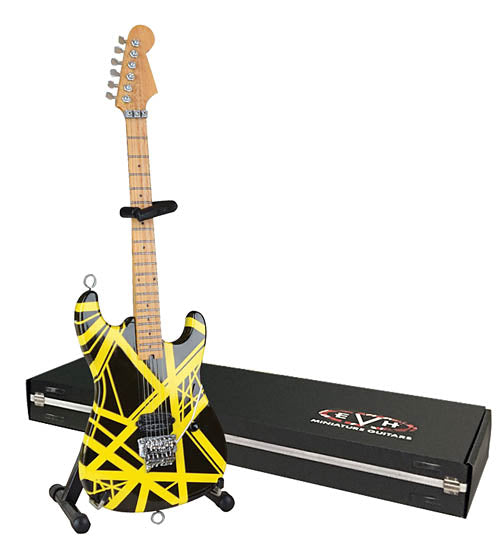 Bumblebee (VH2) Miniature Replica Guitar - Black and Yellow