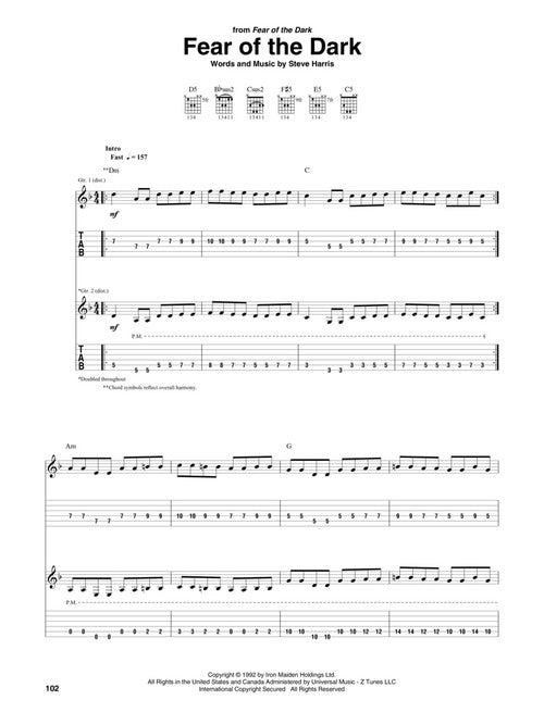 Iron Maiden - Guitar Tab - Guitar Recorded Versions