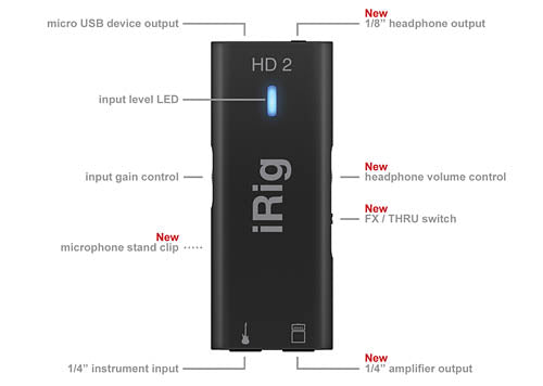 iRig HD 2 Digital Guitar Interface for iOS