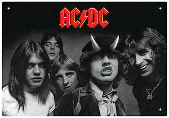 AC/DC - Highway to Hell - Tin Sign - 8 inch. x 11.5 inch.