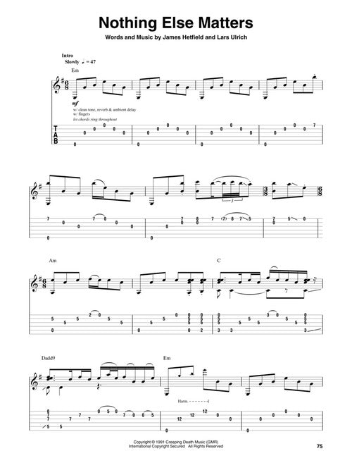 Metallica - 1991-2016 - Guitar Play-Along Vol. 196 - Book/Online Audio
