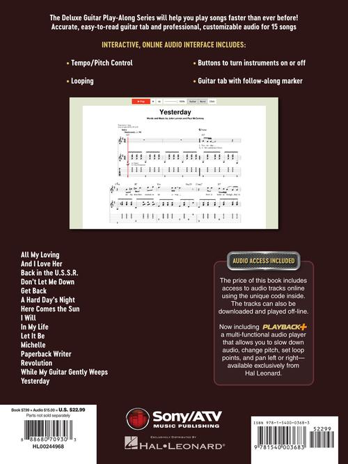 Beatles, The - Deluxe Guitar Play-Along Vol. 4 - Book/Online Audio
