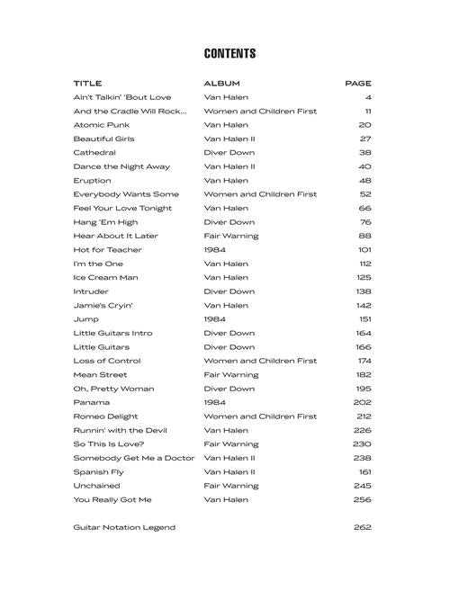 Van Halen - 30 Classics - Guitar Recorded Versions