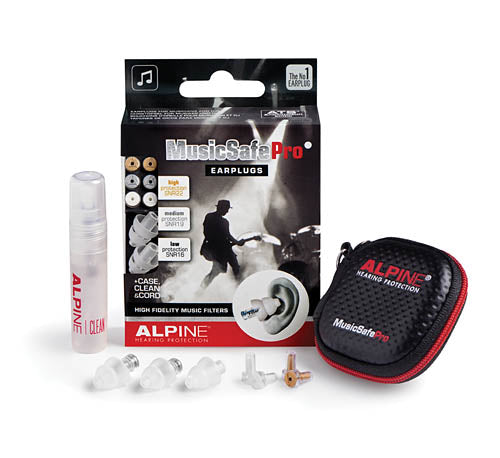 Alpine New Musicsafe Pro Earplugs Transparent 6 Piece Prepack