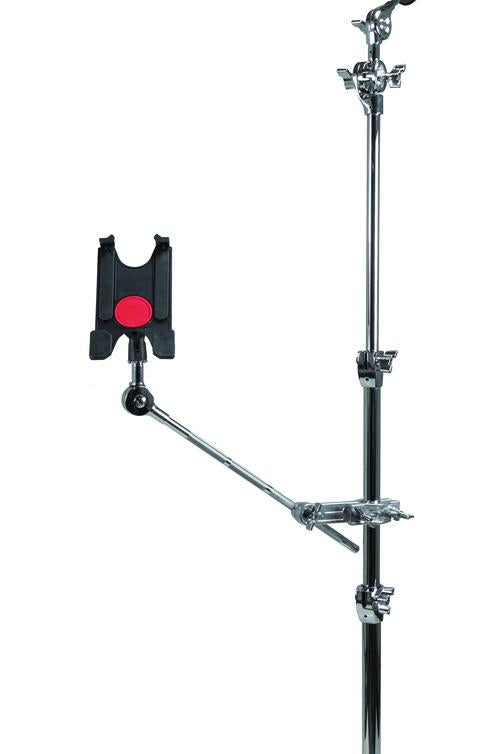 Tablet Mount with Long Boom Arm and Grabber Clamp