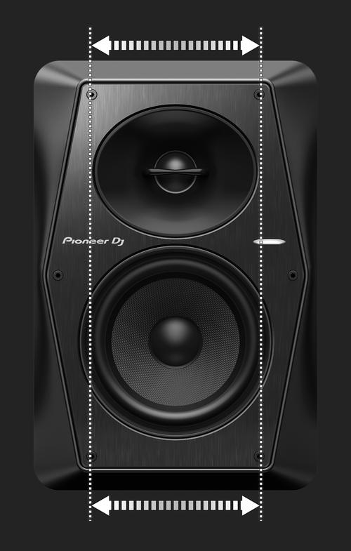 VM-80 120W Powered Studio Monitor Single - Black - Black