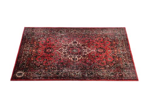 Vintage Persian Style Stage Mat Original Red 4.26' X 3' - Original Red 4.26' X 3'