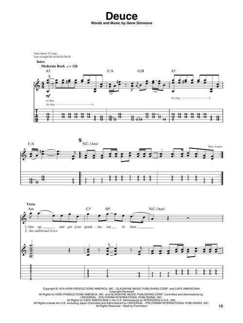 Kiss - Guitar Play-Along Series Volume 30 - Book/Online Audio
