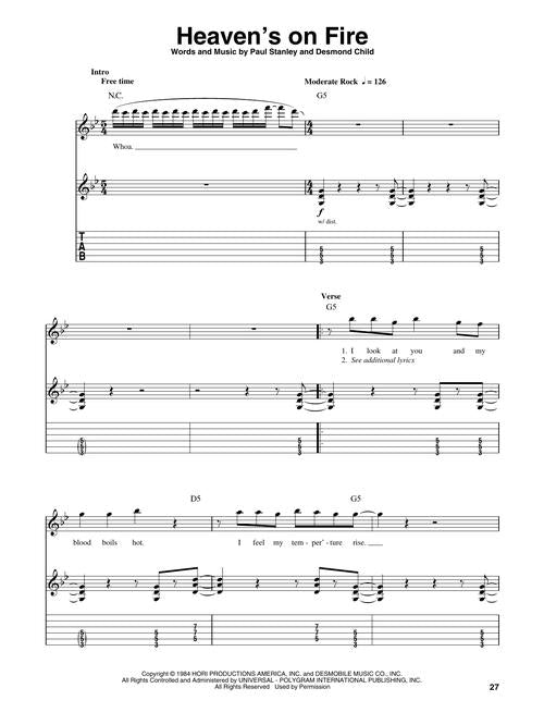 Kiss - Guitar Play-Along Series Volume 30 - Book/Online Audio