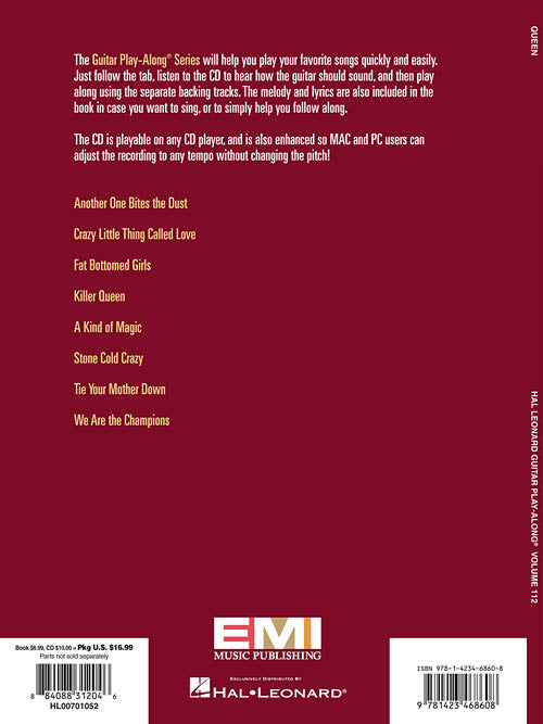 Queen - Guitar Play-Along Vol. 112 - Book/Online Audio