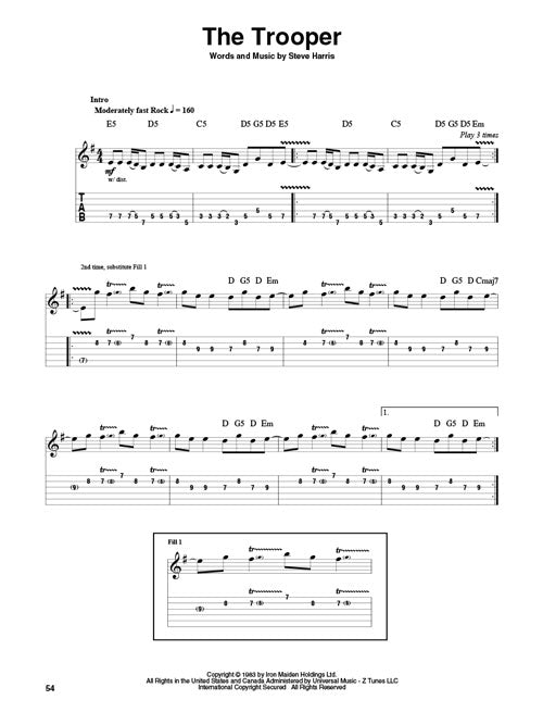 Iron Maiden - Guitar Play-Along Vol. 130 - Book/Online Audio