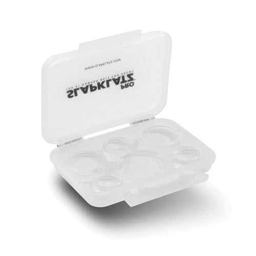 Slapklatz Pro - 12 Gel Pads W/pro Case - Clear Drum Damper Gels - Clear