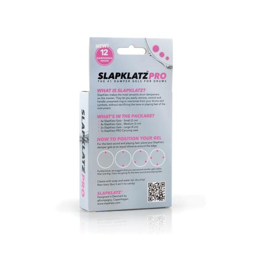 Slapklatz Pro - 12 Gel Pads W/pro Case - Pink