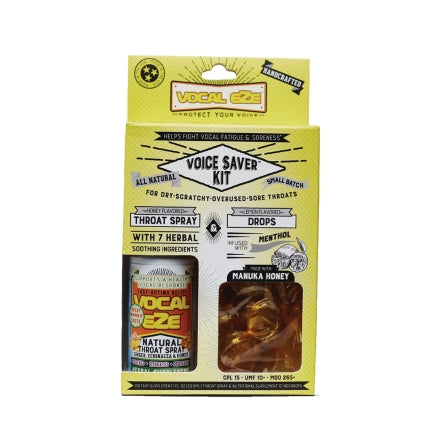 VocalEze Voice Saver Kit Lemon Drops and Spray