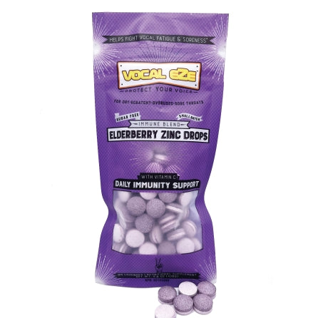 Vocal Eze Elderberry Zinc Drops (60 Pieces)