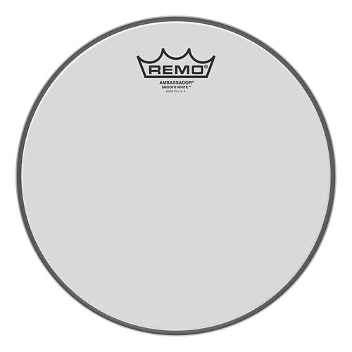 Ambassador Smooth White Drumhead - 10 inch.