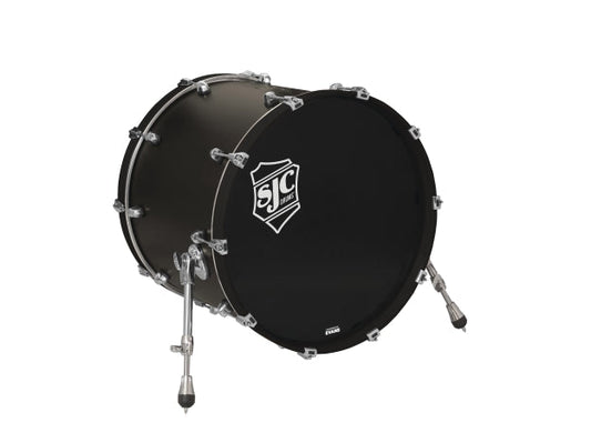 Navigator Bass Drum 18x22 Ghost Black, Chrome Hw - Ghost Black