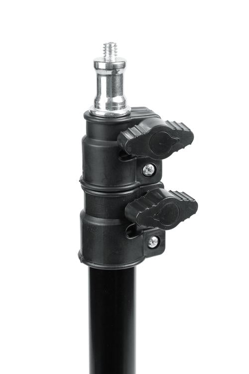 Set Of Two (2) Height-adjustable Stands With Pivoting Led Ring Lights And Universal Pho