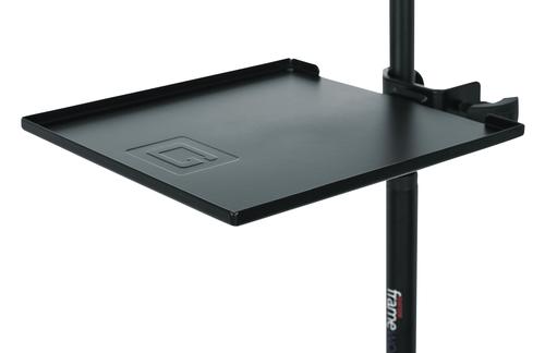 Gator Frameworks Small Microphone Stand Clamp-on Utility Shelf, Capacity Up To 10lbs.