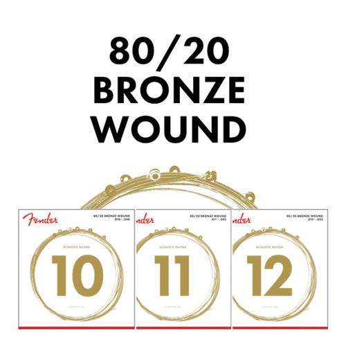 80/20 Bronze Acoustic Strings, Ball End