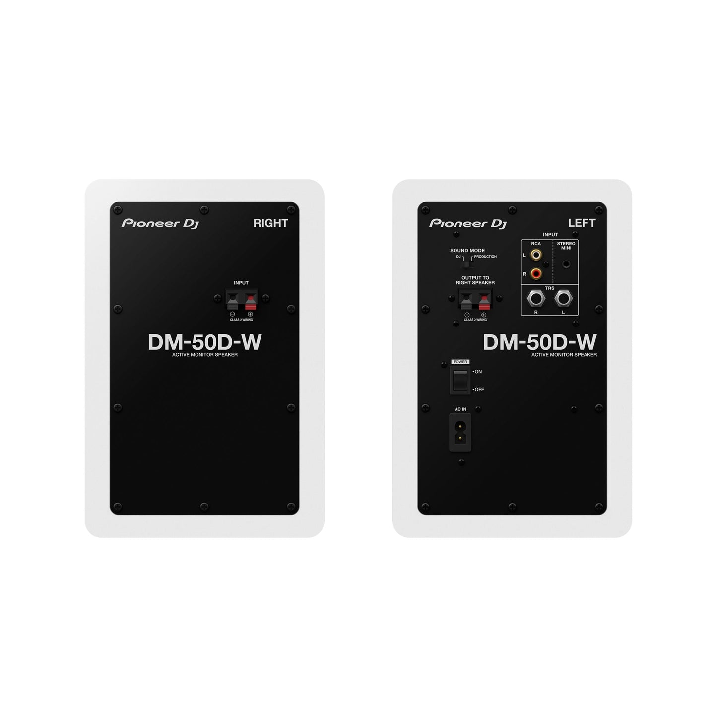 DM-50D-W Monitor (Pair) - White