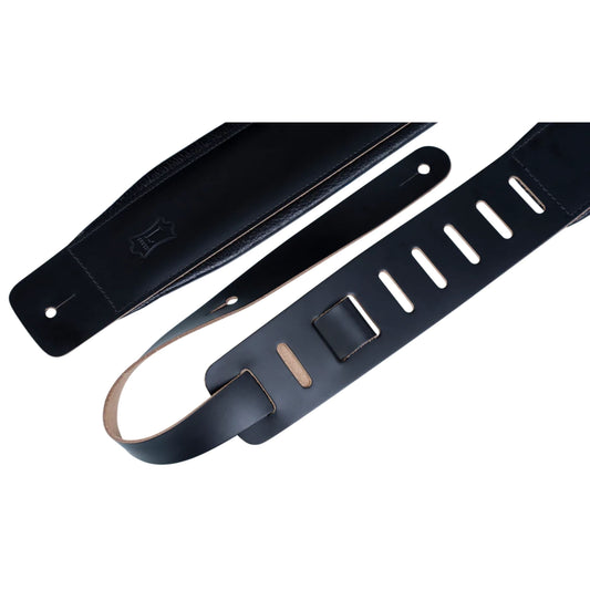 Larsen Leather Deluxe Series Guitar Strap - Black