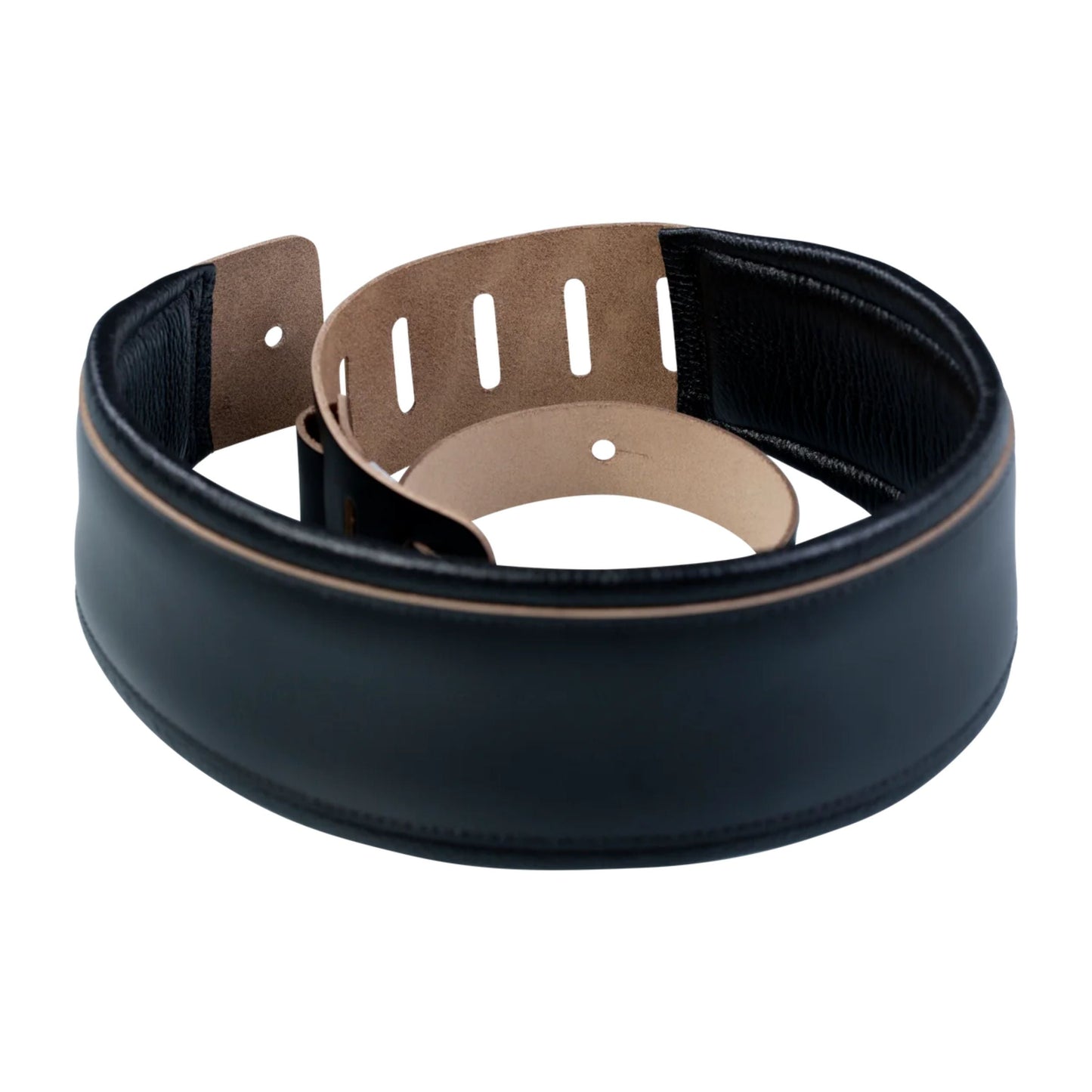 Larsen Leather Deluxe Series Guitar Strap - Black