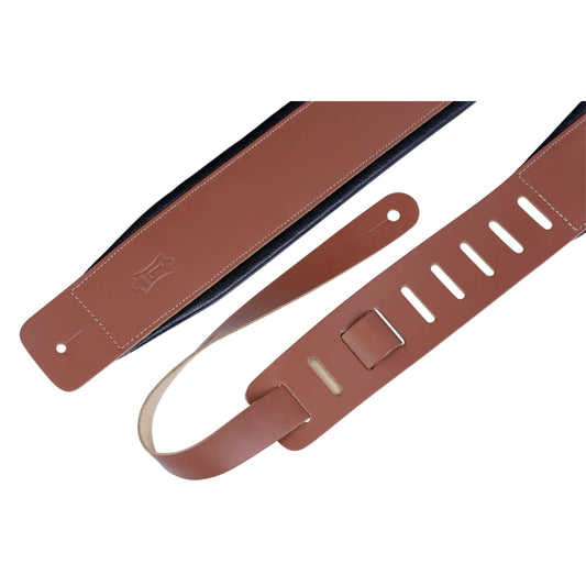 Larsen Leather Deluxe Series Guitar Strap - Walnut