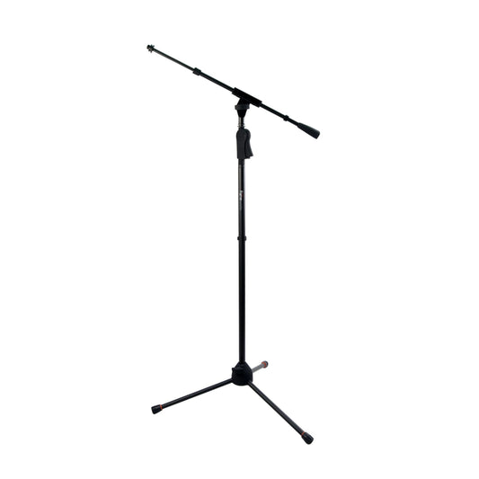 Frameworks Tripod Mic Stand With Telescoping Boom And Deluxe One-handed Clutch
