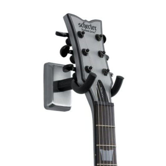 Frameworks Wall Mounted Guitar Hanger with Satin Chrome Mounting Plate