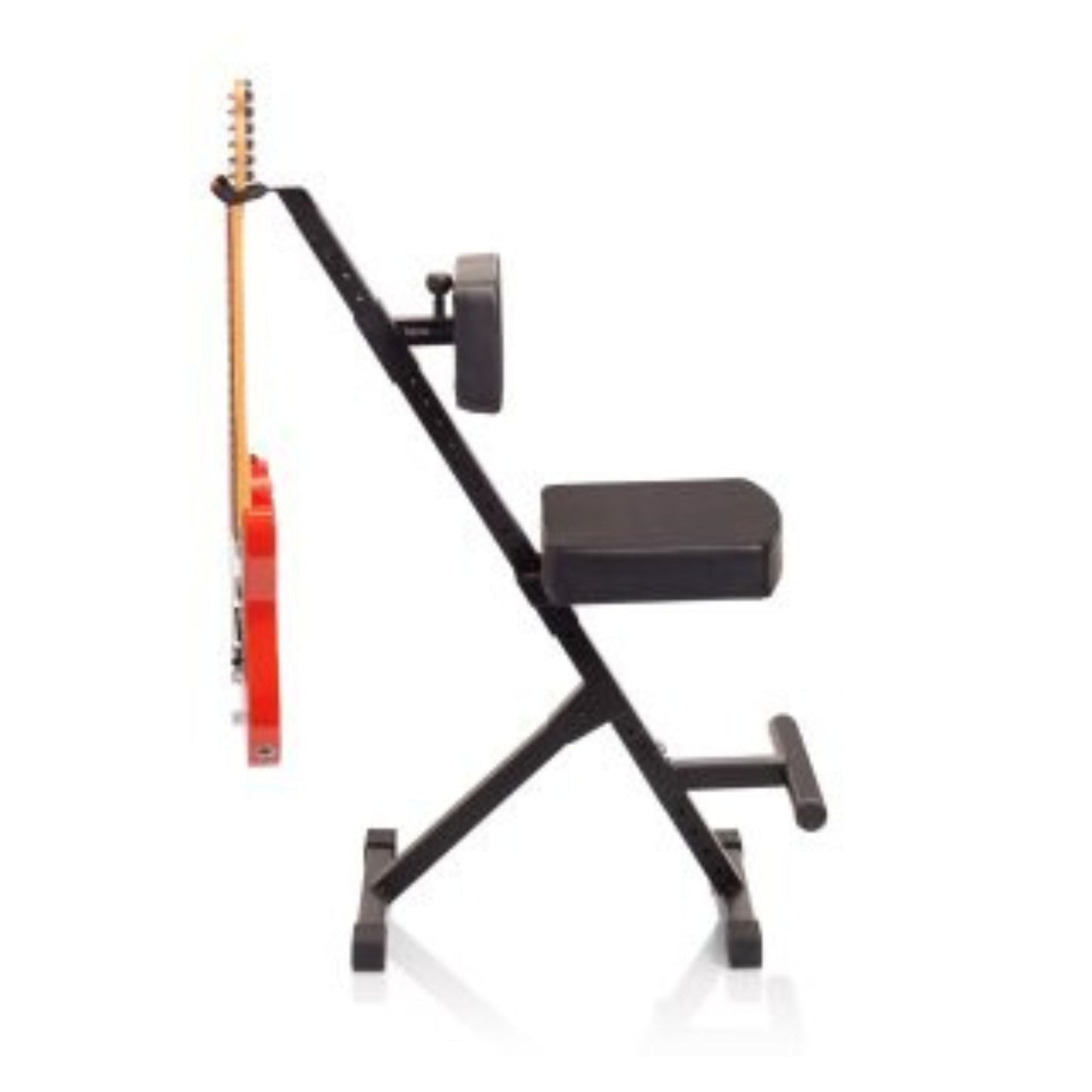 Deluxe Guitar Seat with Adjustable Back Rest & Guitar Hanger