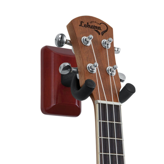 Frameworks Wall Mounted Ukulele/Mandolin Hanger with Cherry Mounting Plate