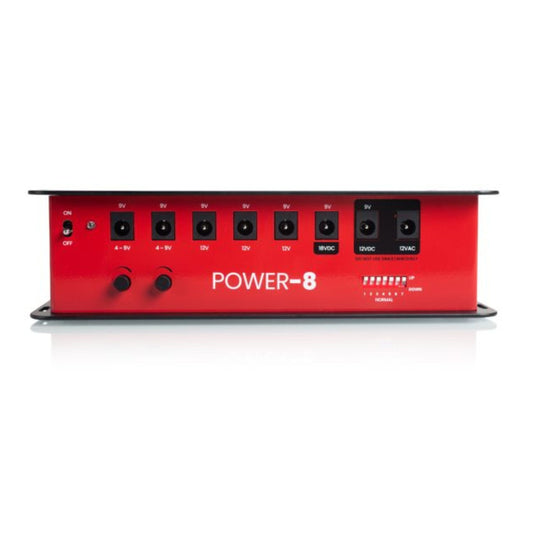 Pedal Board Power Supply with 8 Isolated Outlets