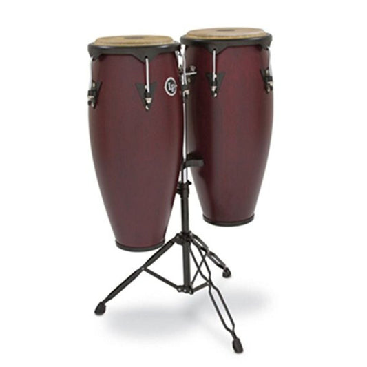 City 10" and 11" Conga Set - Dark Wood