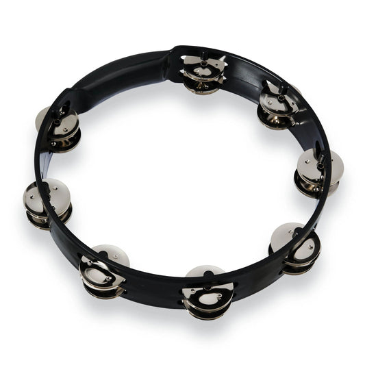 Aspire 10" Tambourine - Black w/ Steel Jingles