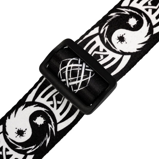 Polyester Guitar Strap - Tribal Ying Yang