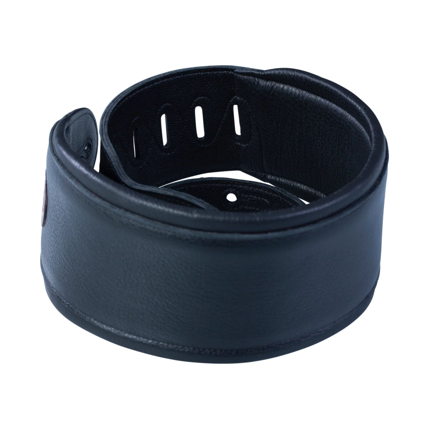 Black Garment Leather Bass Strap