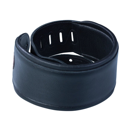 Black Garment Leather Bass Strap