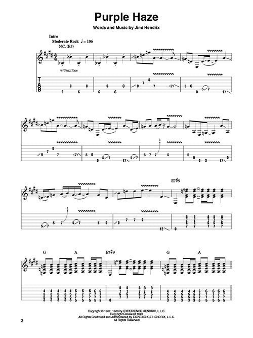 Hendrix, Jimi - Smash Hits - Easy Guitar Play-Along Vol. 14 - Book/Online Audio
