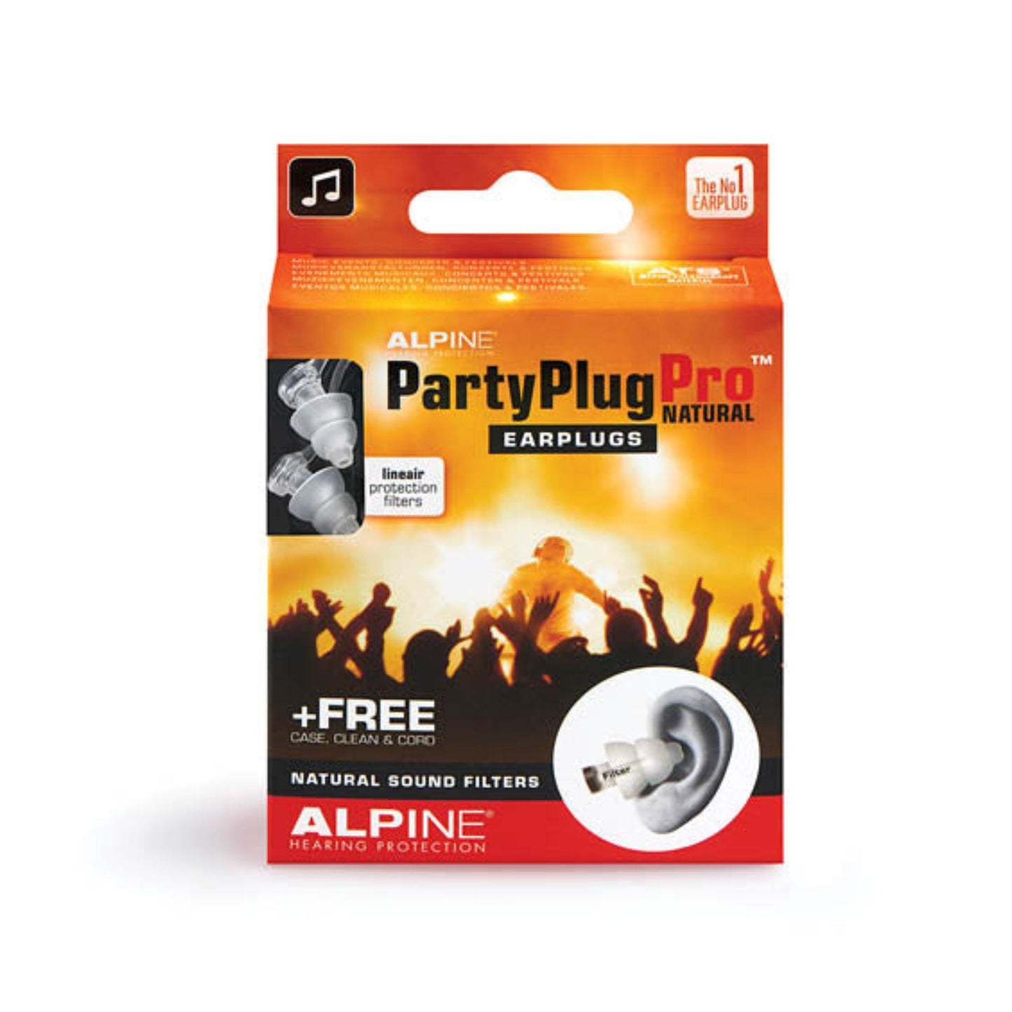 PartyPlug Pro Natural - Natural - 6-Pack Display
