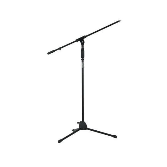 Rok-it Tubular Microphone Stand With Fixed Boom Included. Tripod Design For Compact Storage