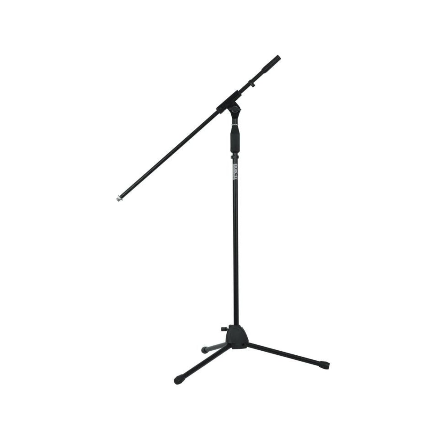 Rok-it Tubular Microphone Stand With Fixed Boom Included. Tripod Design For Compact Storage