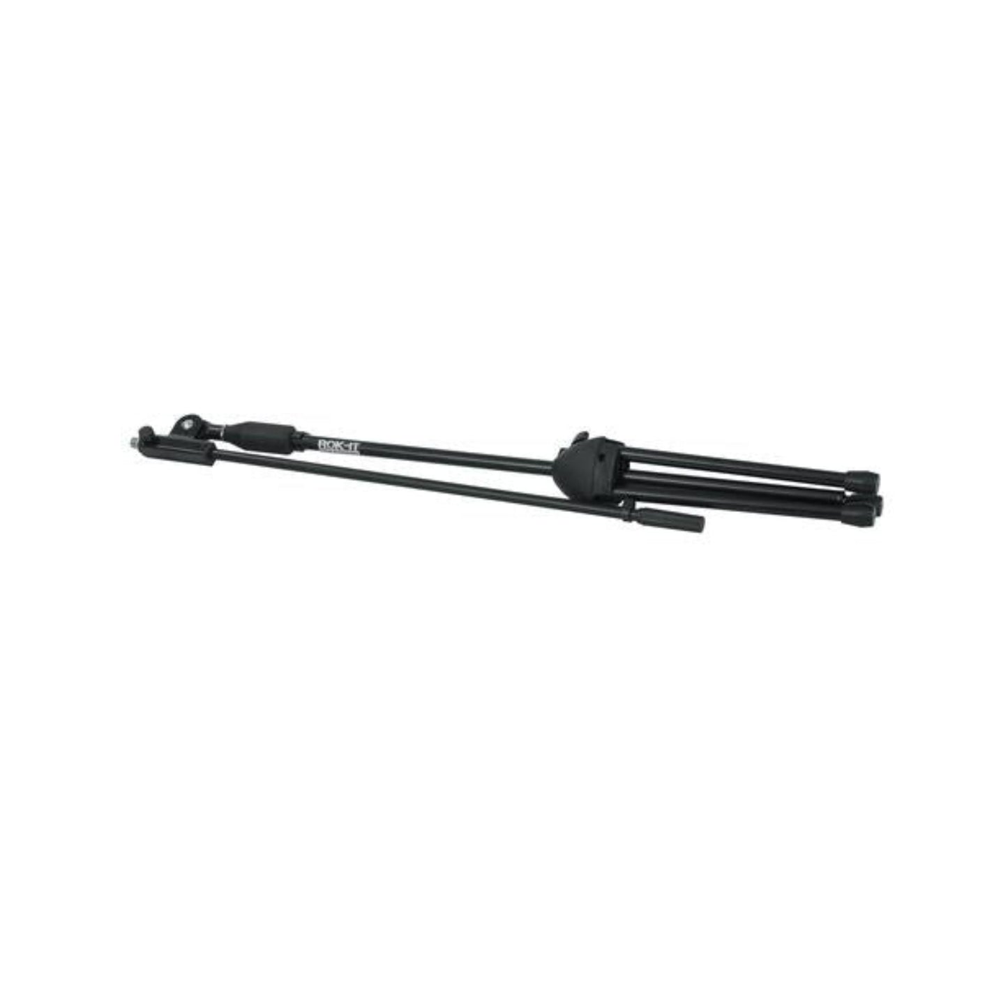 Rok-it Tubular Microphone Stand With Fixed Boom Included. Tripod Design For Compact Storage