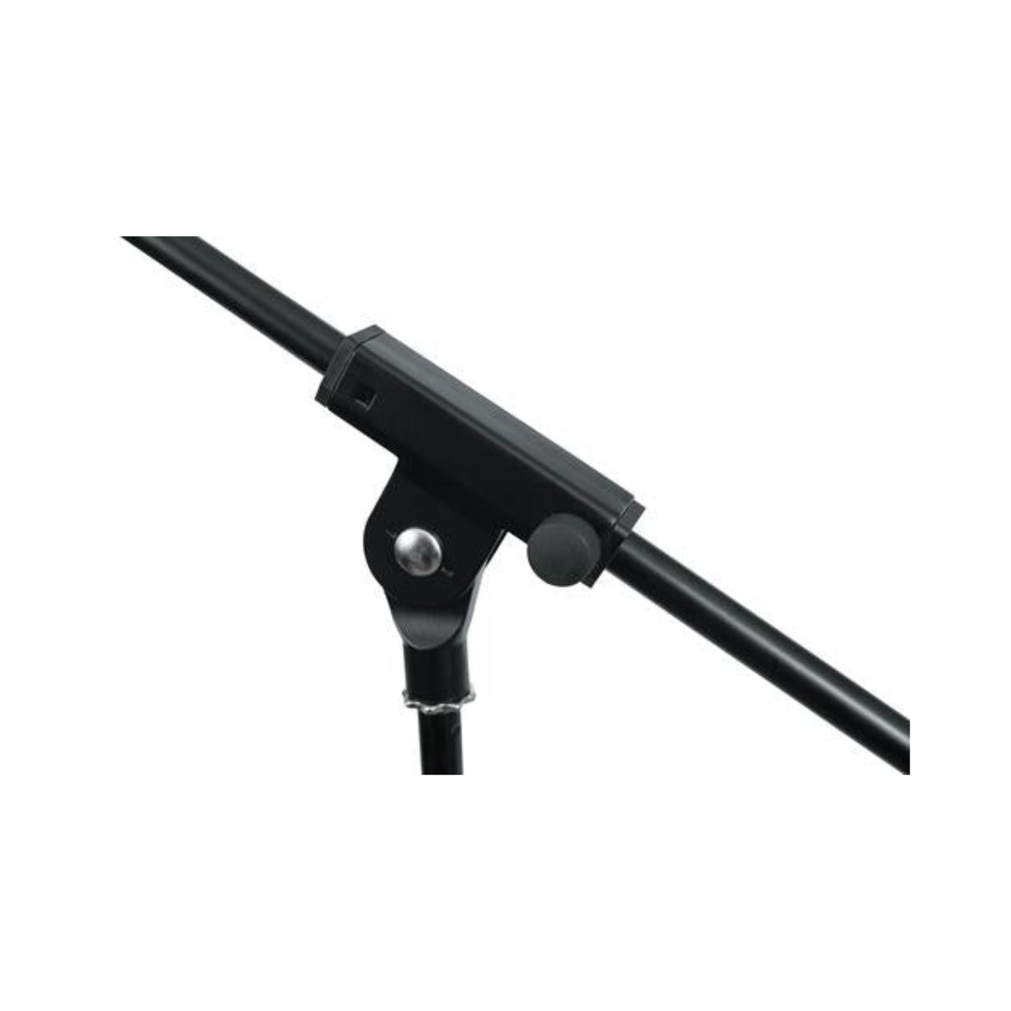 Rok-it Tubular Microphone Stand With Fixed Boom Included. Tripod Design For Compact Storage