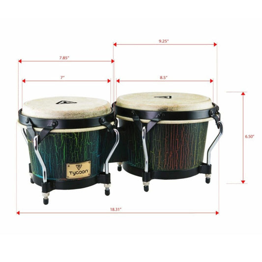 Supremo Select Series 7" & 8-1/2" Bongos - Dark Iris Finish