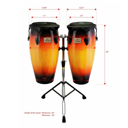 Supremo Sunburst Series Congas - 10" & 11" Set