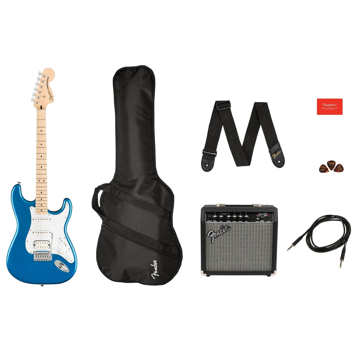 Squier Affinity Stratocaster HSS Pack Lake Placid Blue - Lake Placid Blue